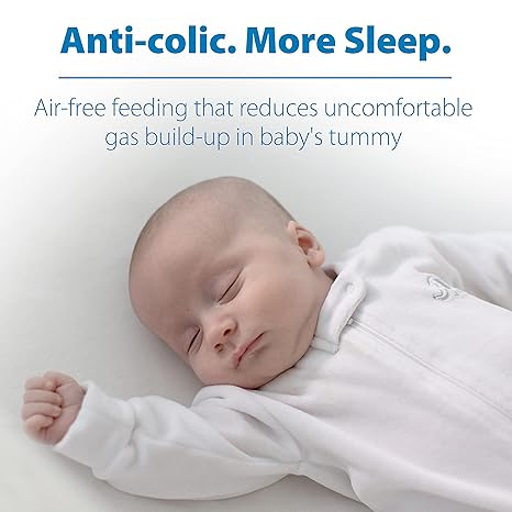 Anti-Colic Narrow Bottle, 8oz, Level 1 Nipples, 0m+, 4pk