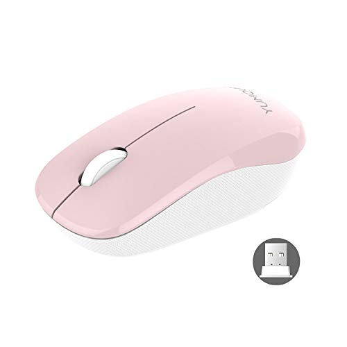 Computer Mouse Wireless with Nano Receiver, 2.4G Optical Silent Cordless Mouse for Laptop Chromebook Notebook PC Desktop