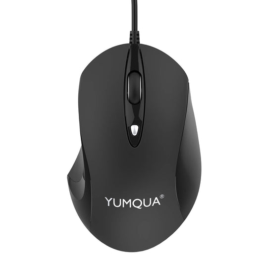 189-E USB Wired Mouse, Optical Ergonomic Computer Mouse with Upgrade 4 Adjustable DPI (Up to 1600)